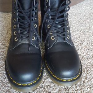 Vegan black Dr. Marten combat boots womens size 9